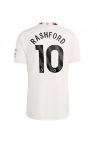 Manchester United Marcus Rashford #10 Jalkapallovaatteet Kolmaspaita 2023-24 Lyhythihainen